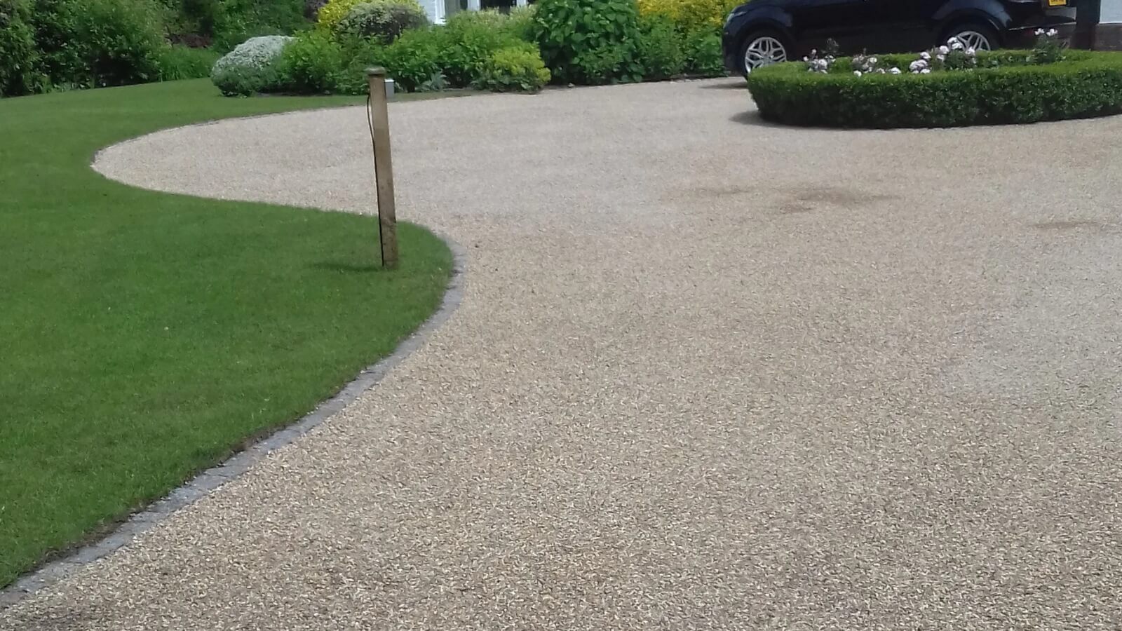 Tar and chip driveway cost example for rural driveway