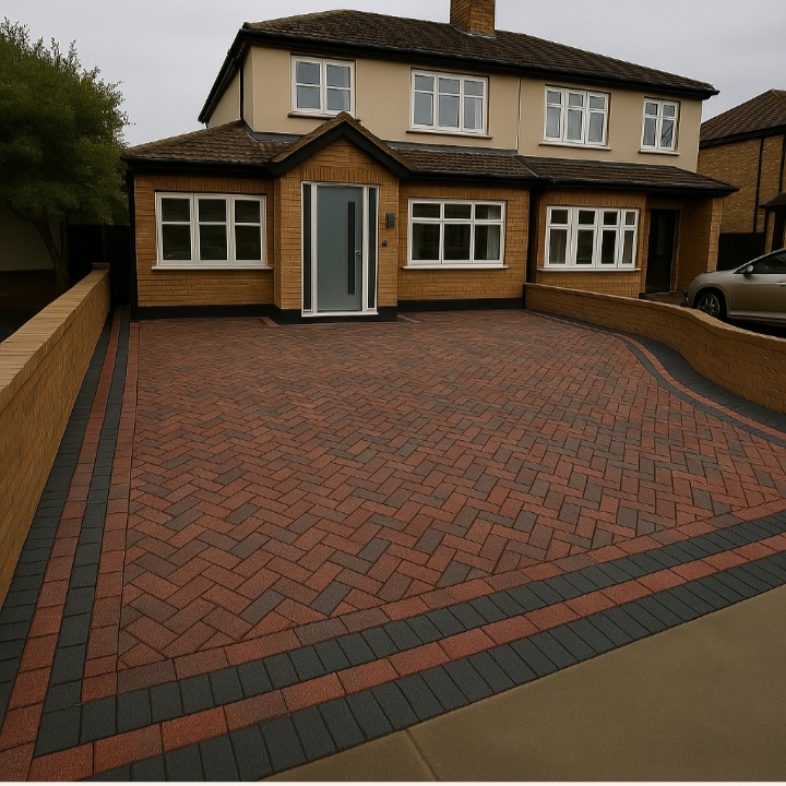 Block paving driveway installed near Ashtead, Surrey 