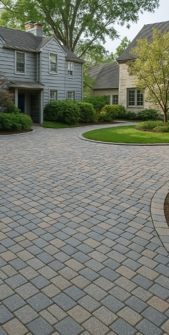 Block paving driveway near Sittingbourne, Kent 